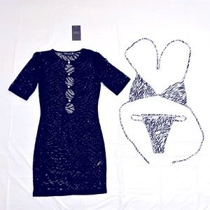Lioness Hysteria Knit Mini Dress & My Wild Side Bikini Set